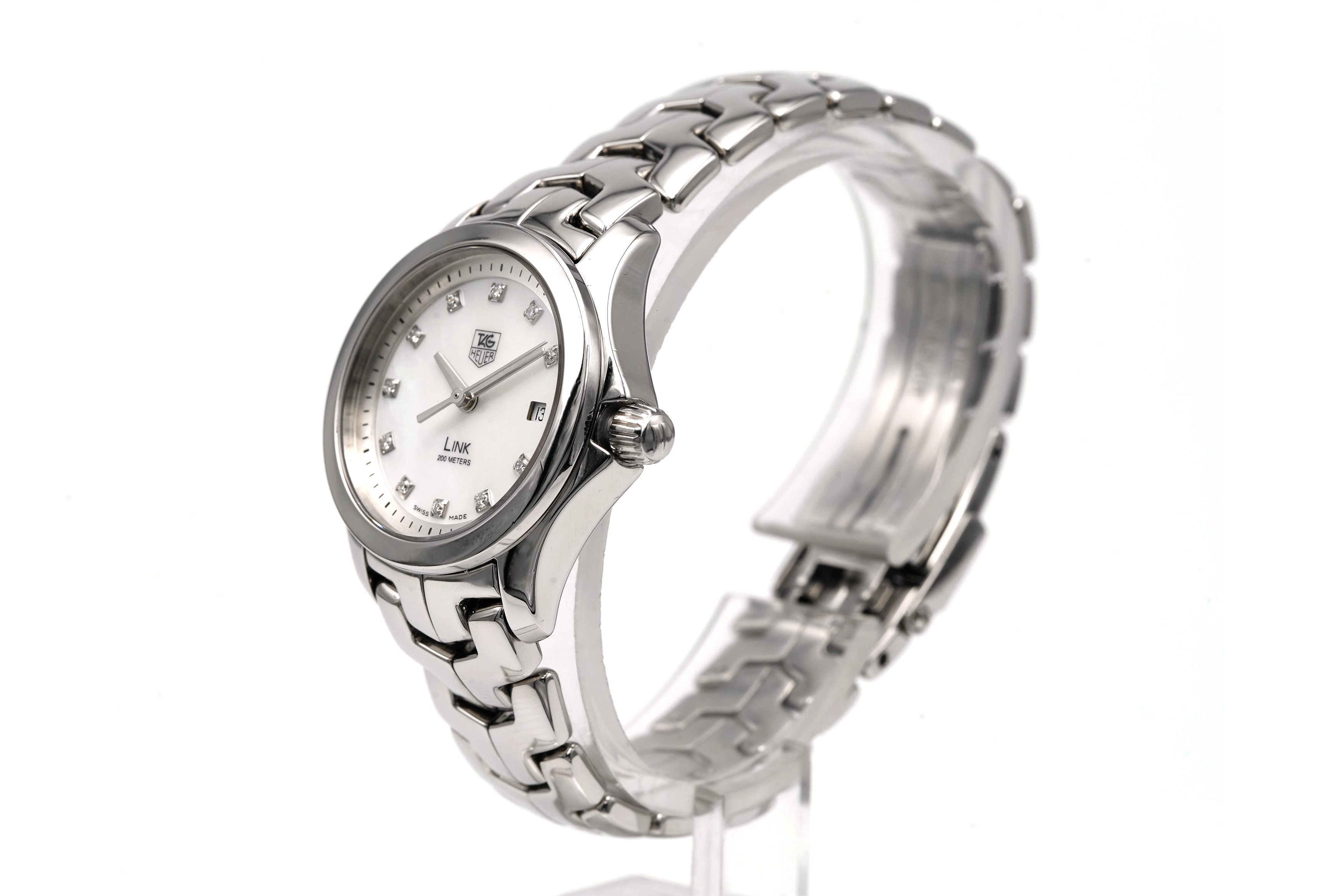 Montre Tag Heuer Link - Nacre et diamants - WJF 1317 - 4