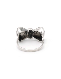 Bague Art Déco en argent 835 sertie de marcassites - - 4