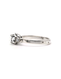Bague Art Déco en argent 800 sertie de zirconiums - - 3