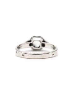 Bague Art Déco en argent 800 sertie de zirconiums - - 7