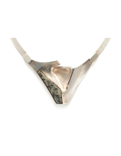 Collier contemporain en argent 925 "lapponia"