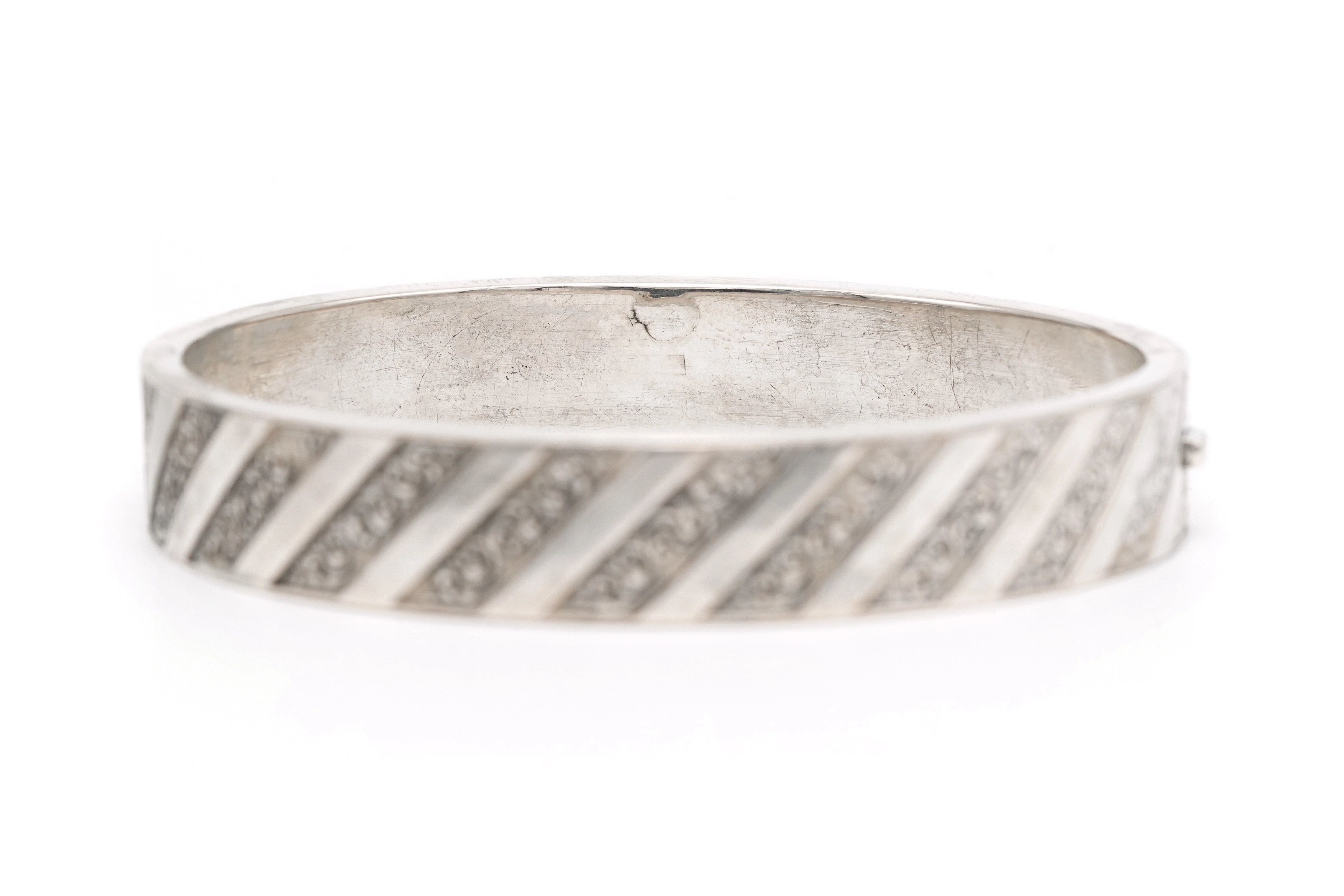Bracelet Art Déco en argent - - 3