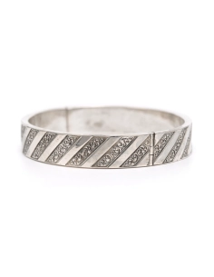 Bracelet Art Déco en argent - - 4