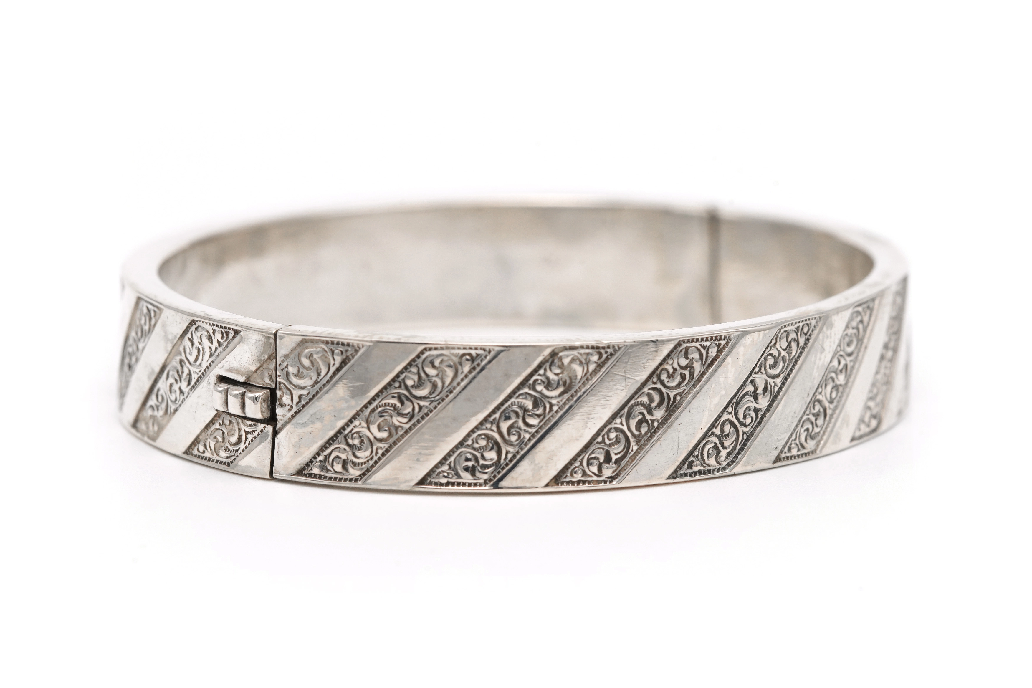 Bracelet Art Déco en argent - - 2
