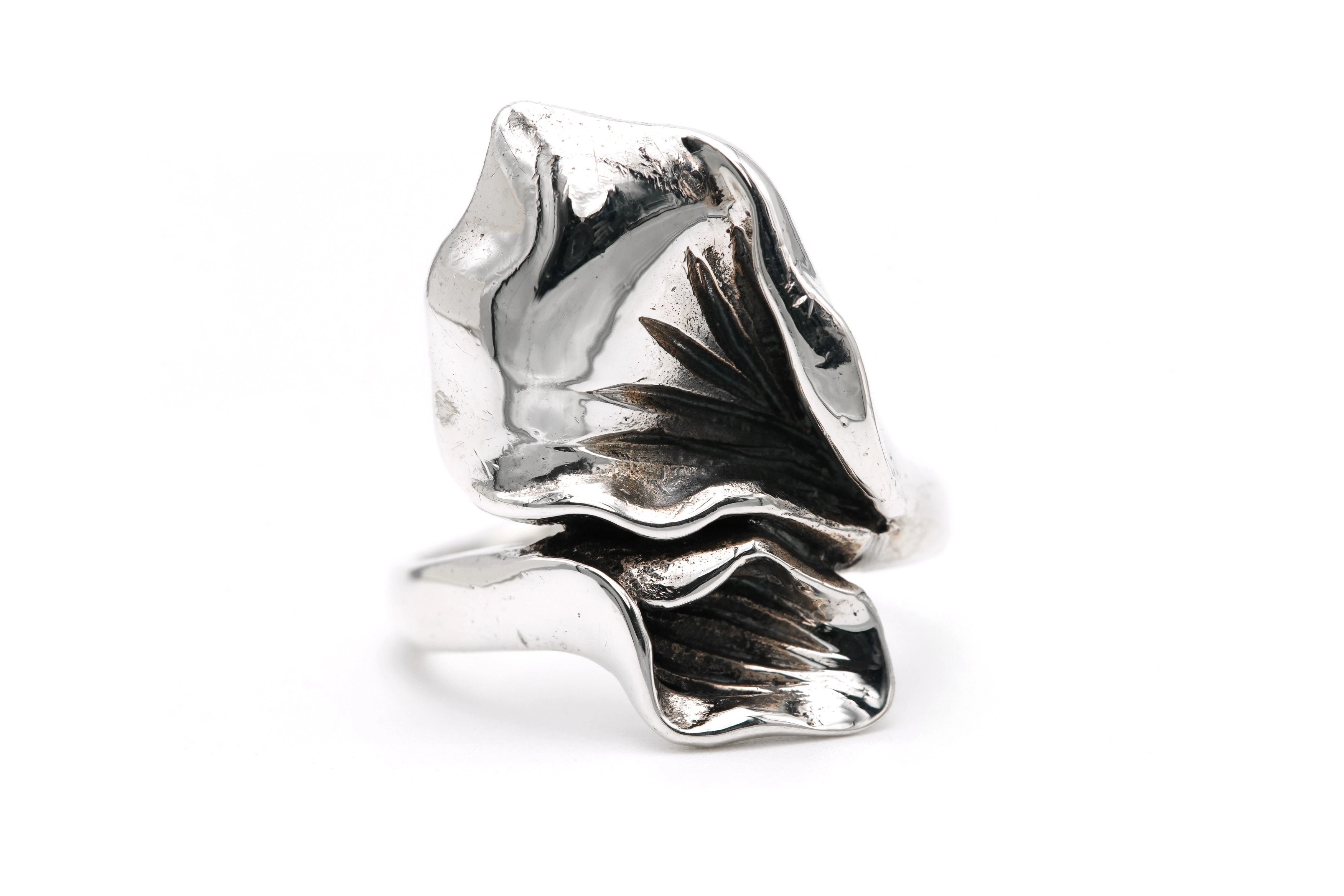 Bague contemporaine en argent 925