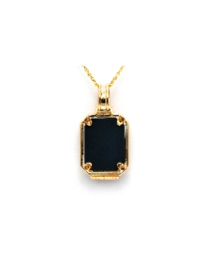 Pendentif Années 50 en or jaune 18 carats serti d'une camée en agate - - 4