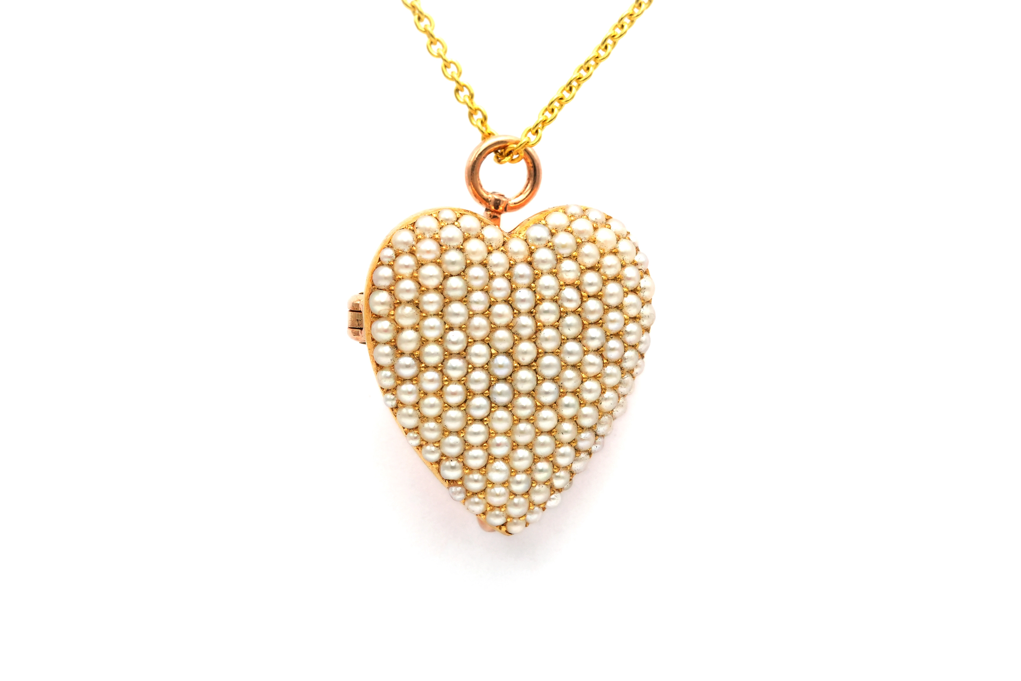 Pendentif Napoléon III en or jaune 18 carats sertie de perles - 1