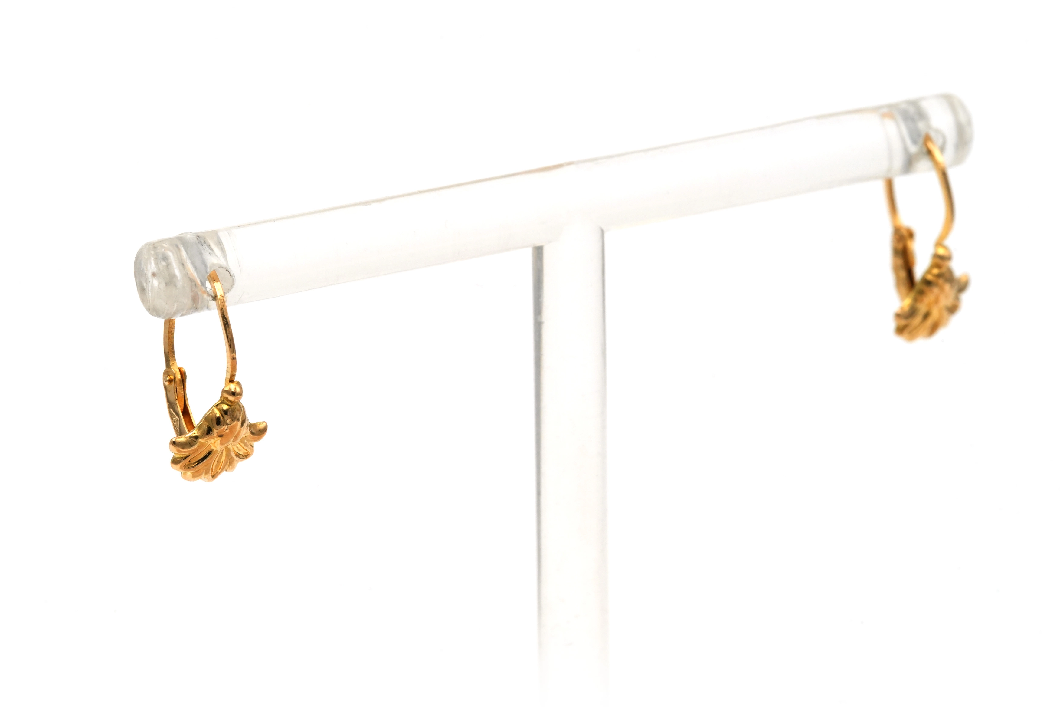 Boucles d'oreilles Art Déco en or jaune 18 carats - 7