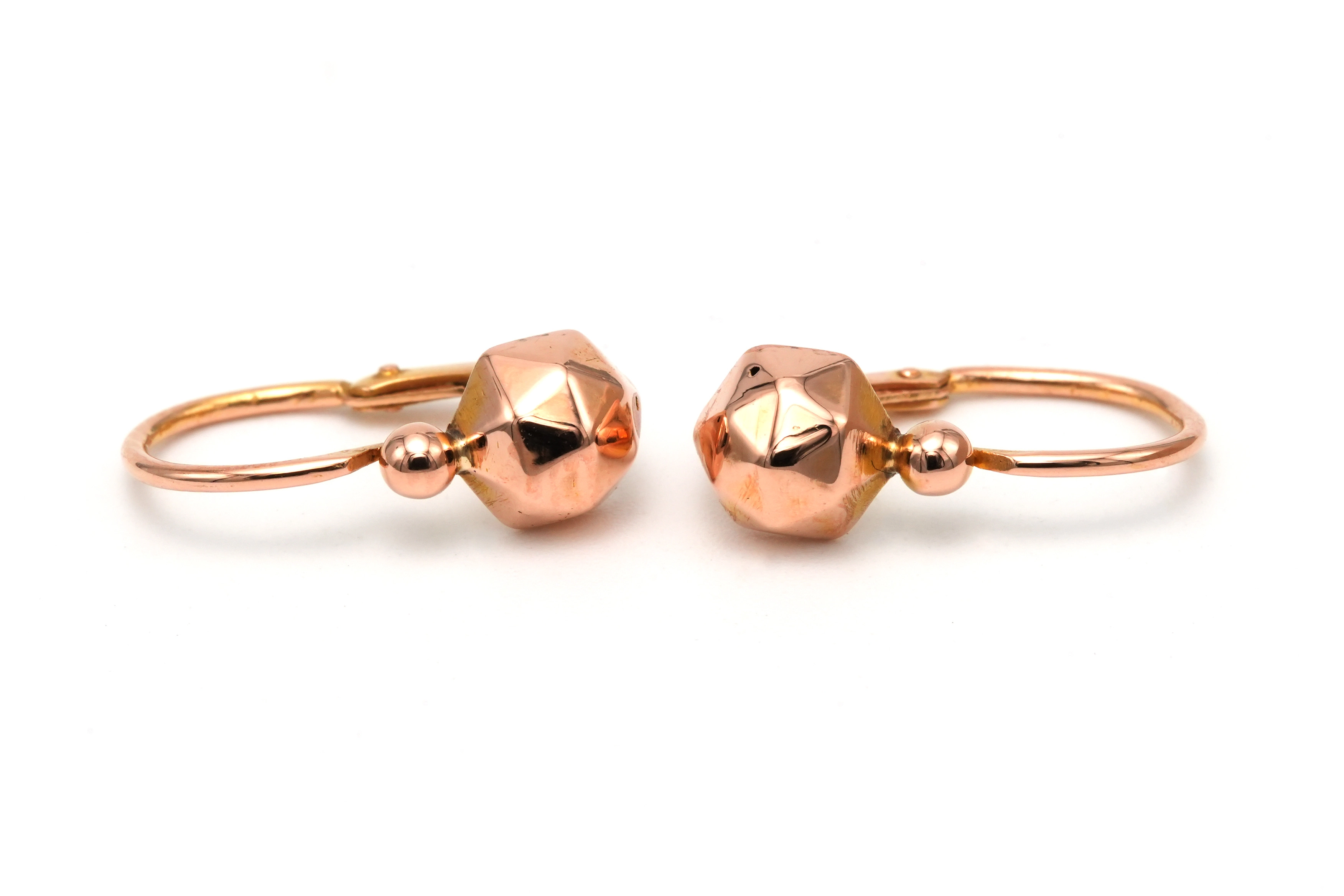 Boucles d'oreilles Art Déco en or jaune 18 carats - - 1