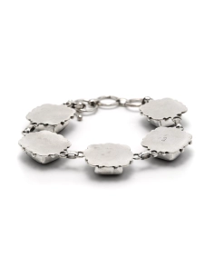 Bracelet contemporain en argent 925 serti de cornalines - 2
