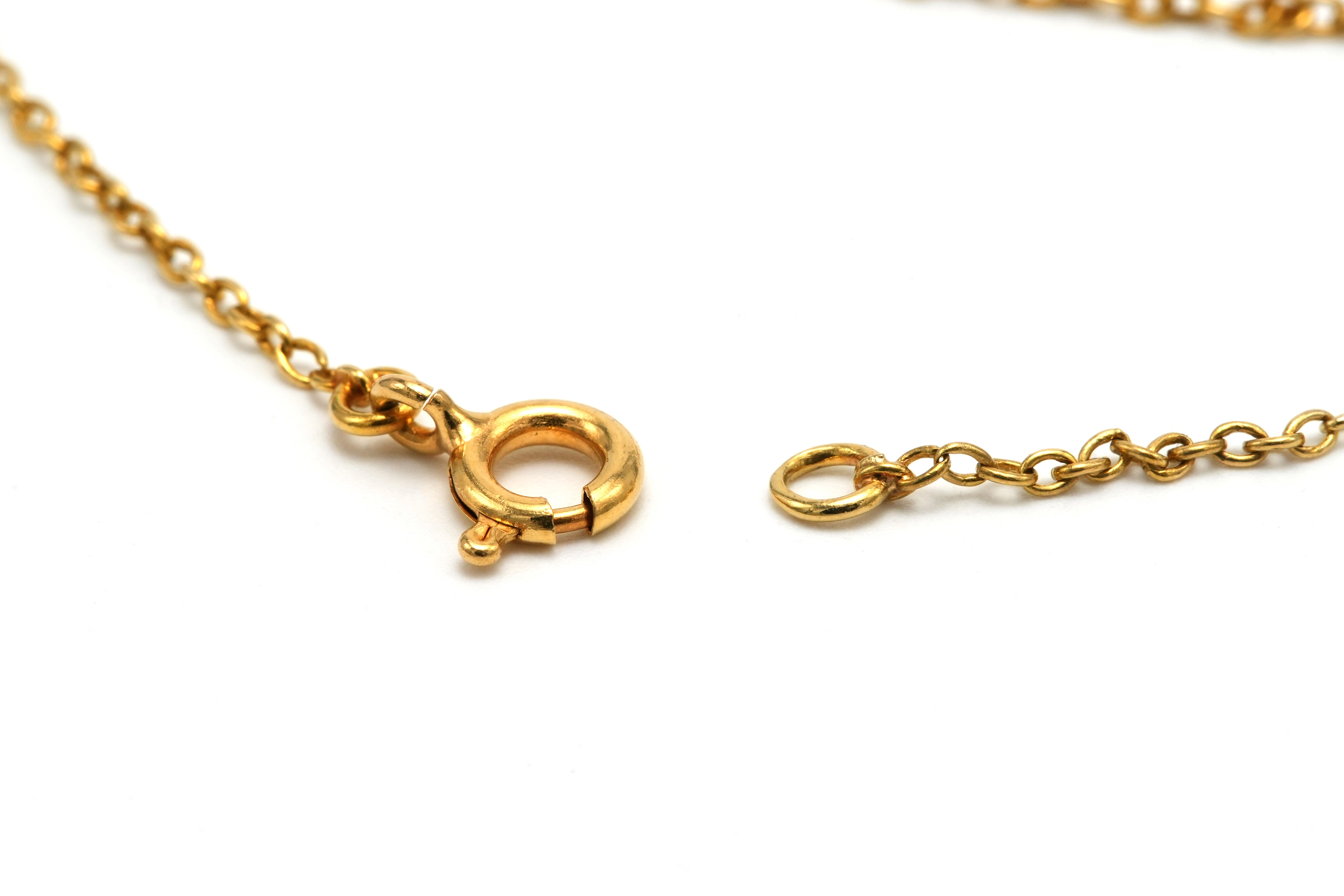 Collier Art Déco en or jaune 18 carats serti de perles - 6