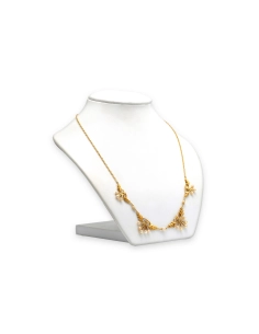 Collier Art Déco en or jaune 18 carats serti de perles - 3