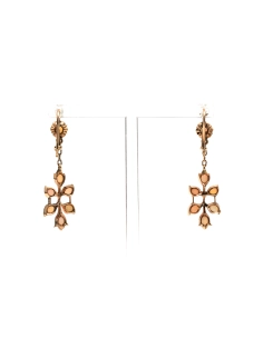 Boucles d'oreilles Art Déco en or jaune 9 carats serties d'opales - 2