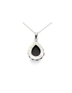 Pendentif contemporain en argent 925 serti d'une onyx - 4