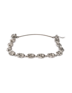 Bracelet Années 50 en argent 925 serti de marcassites - - 2