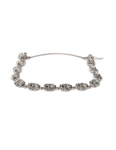 Bracelet Années 50 en argent 925 serti de marcassites - - 1