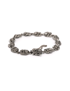 Bracelet Années 50 en argent 925 serti de marcassites - - 6