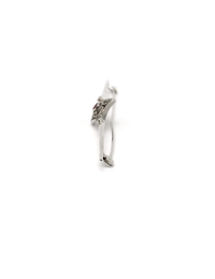 Broche Art Déco en argent 800 sertie d'un rubis et de marcassites - 3