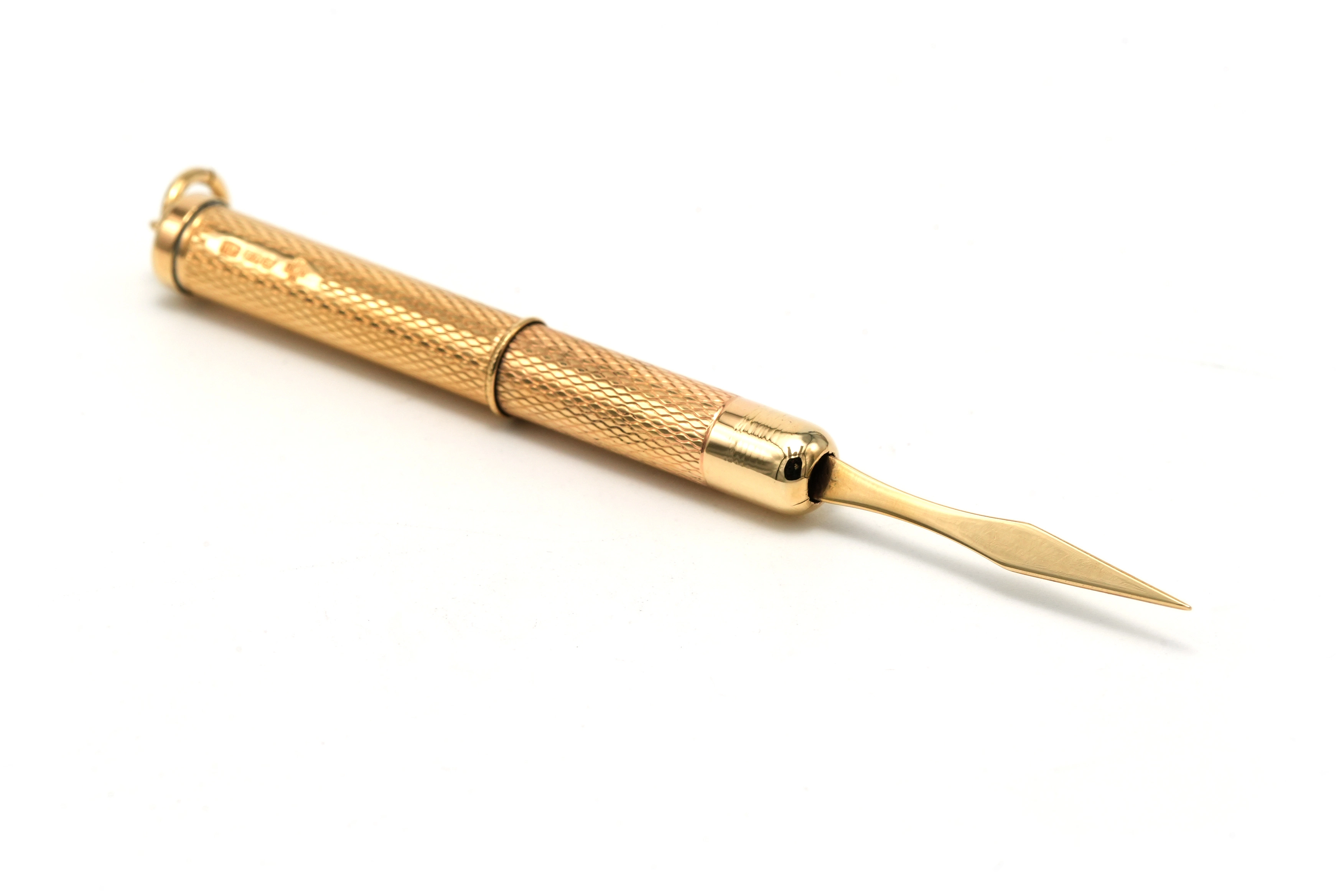 Cure-dent Art déco en or jaune 9 carats - 5