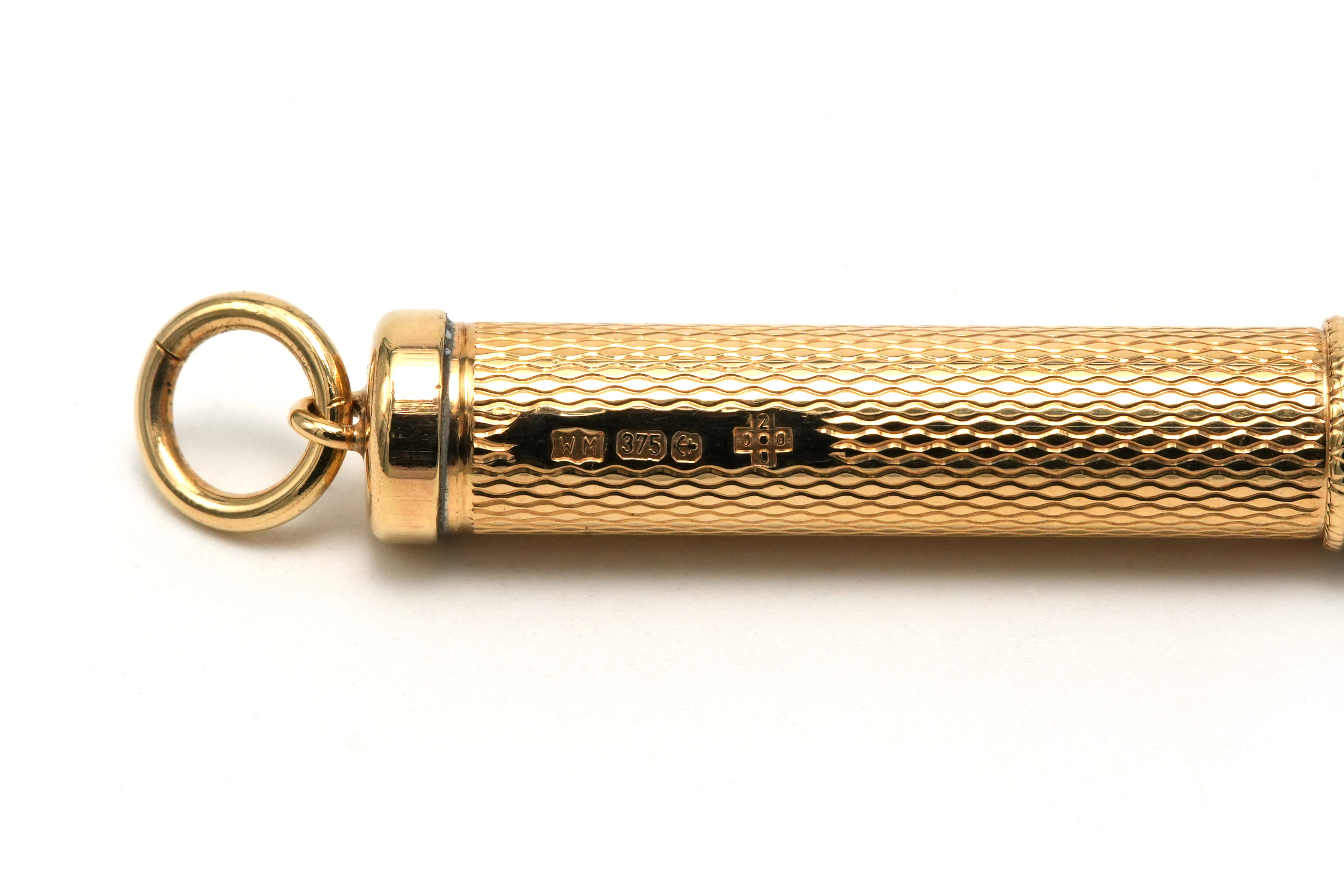 Cure-dent Art déco en or jaune 9 carats - 9