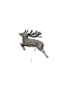 Broche Années 50 en argent 835 sertie de marcassites - 1