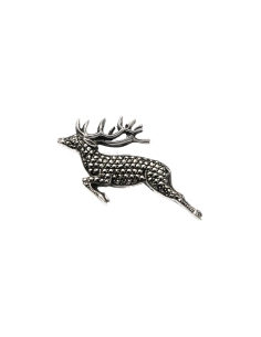 Broche Années 50 en argent 835 sertie de marcassites - 2