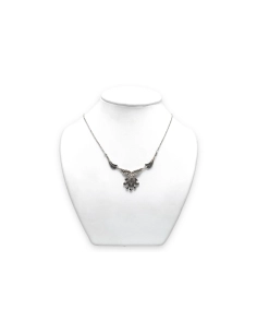 Collier Art Déco en argent serti de marcassites - 2