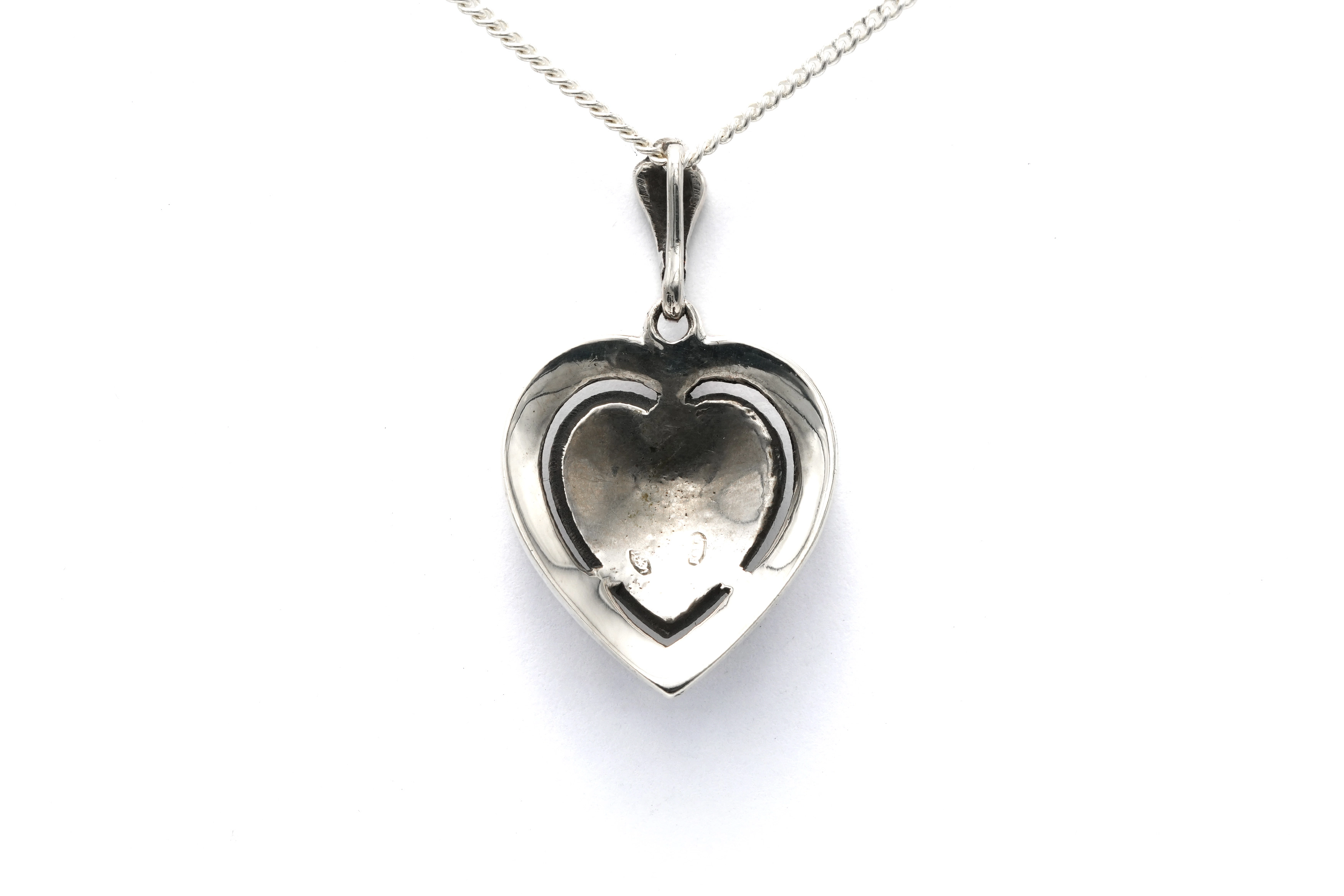 Pendentif Années 50 en argent serti de marcassites - 4