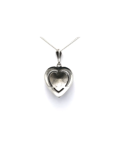 Pendentif Années 50 en argent serti de marcassites - 4