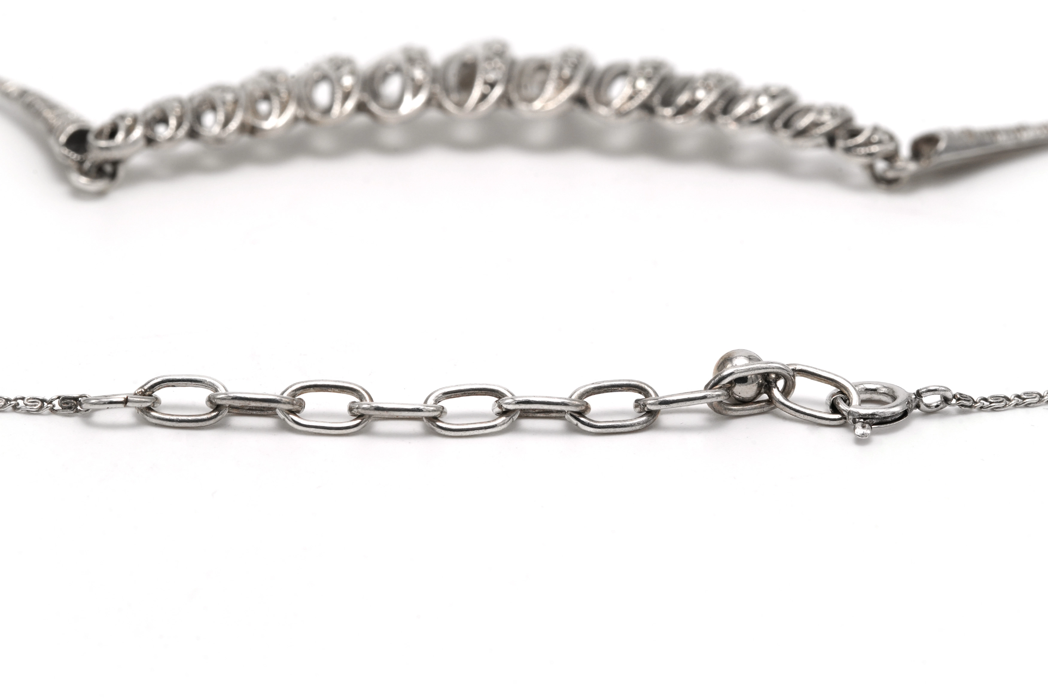 Collier Art Déco en argent serti de marcassites - 5