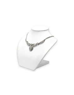 Collier Art Déco en argent serti de marcassites - 4