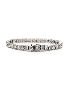 Bracelet contemporain en argent 925 serti de zirconiums - 4