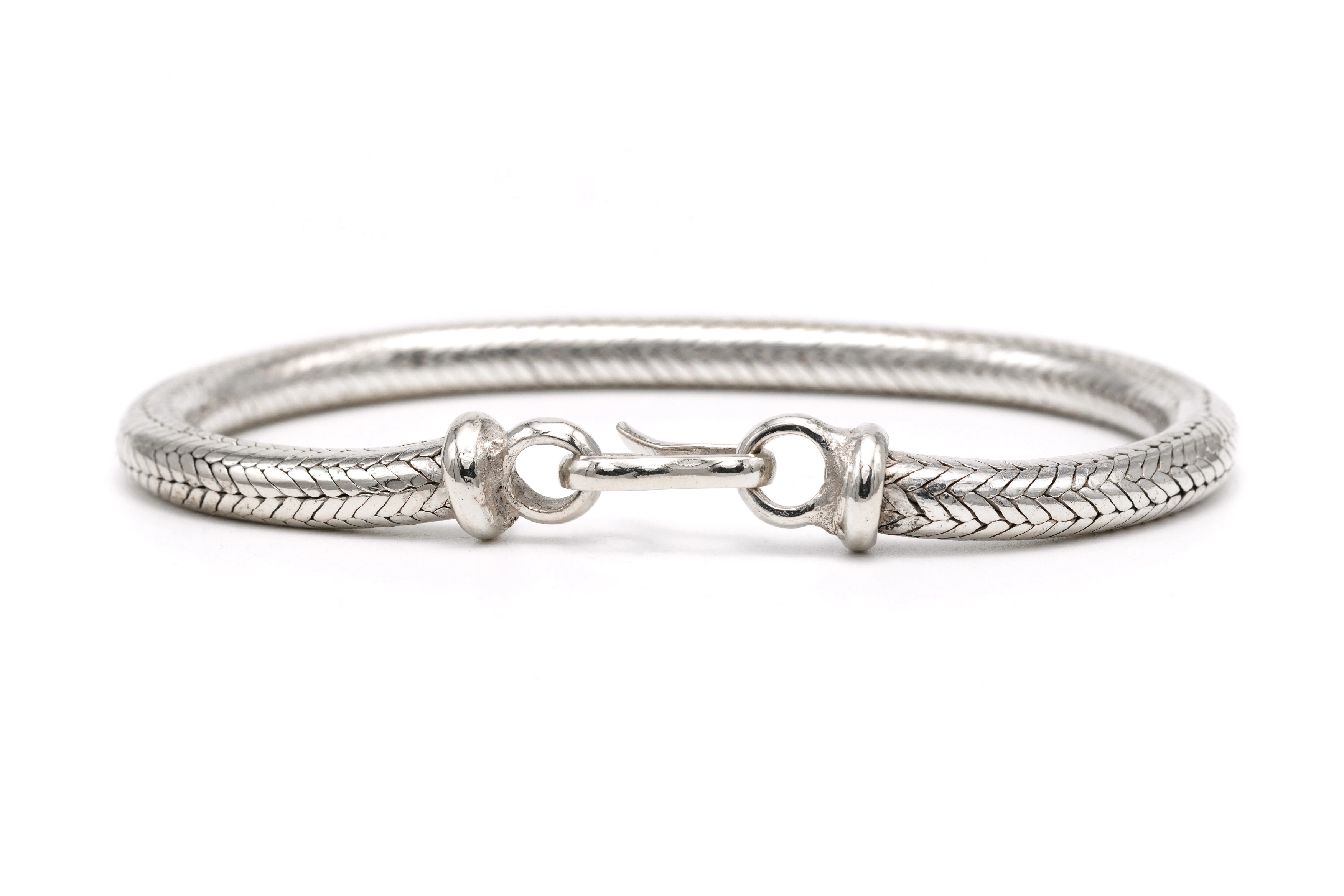 Bracelet contemporain en argent - 4