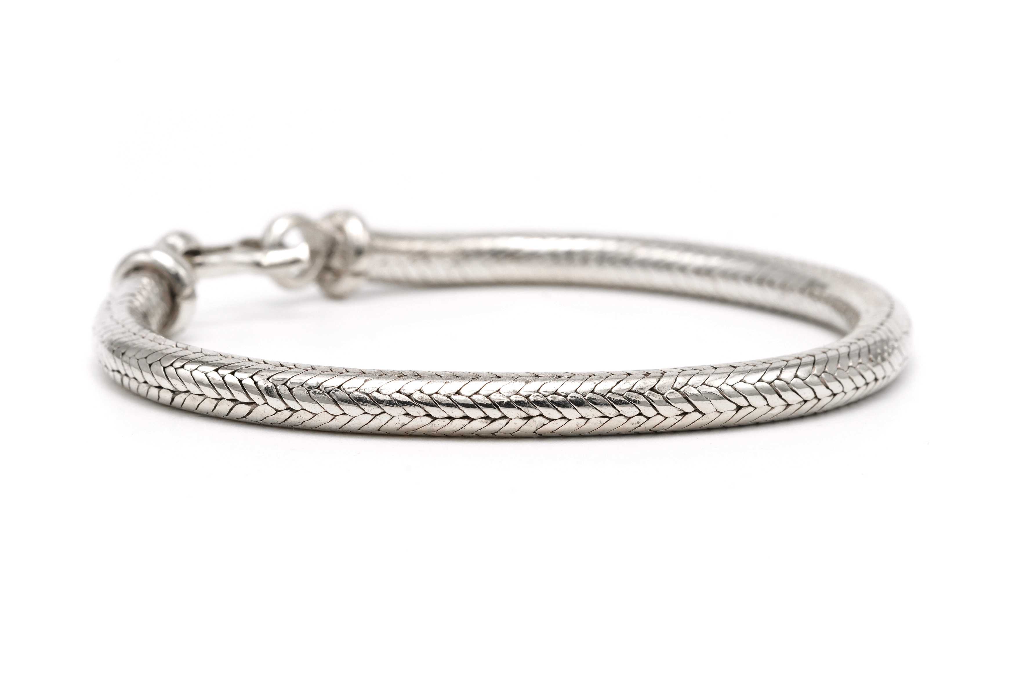 Bracelet contemporain en argent - 5
