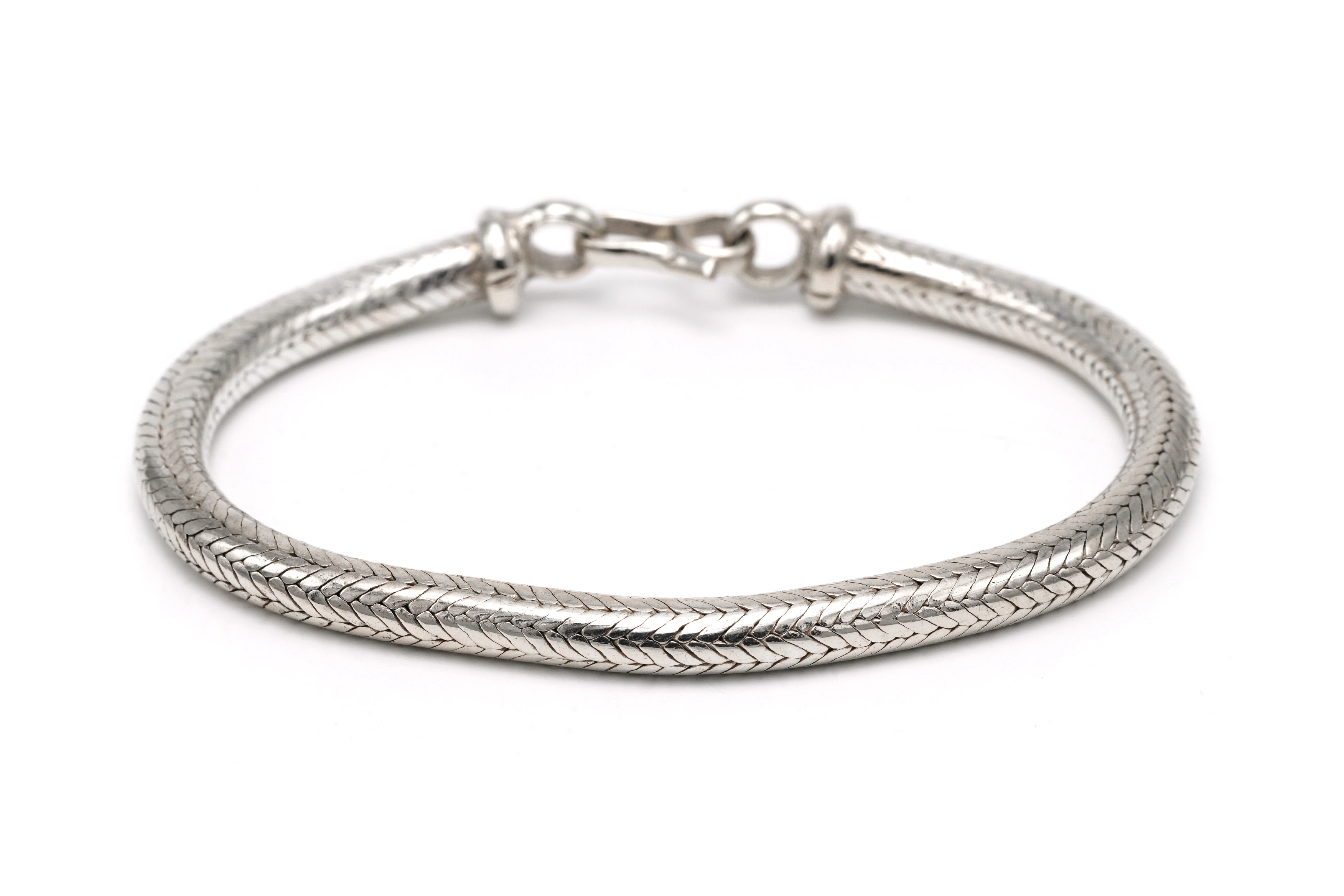 Bracelet contemporain en argent - 6