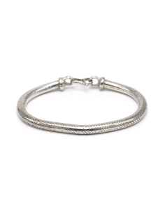 Bracelet contemporain en argent - 6