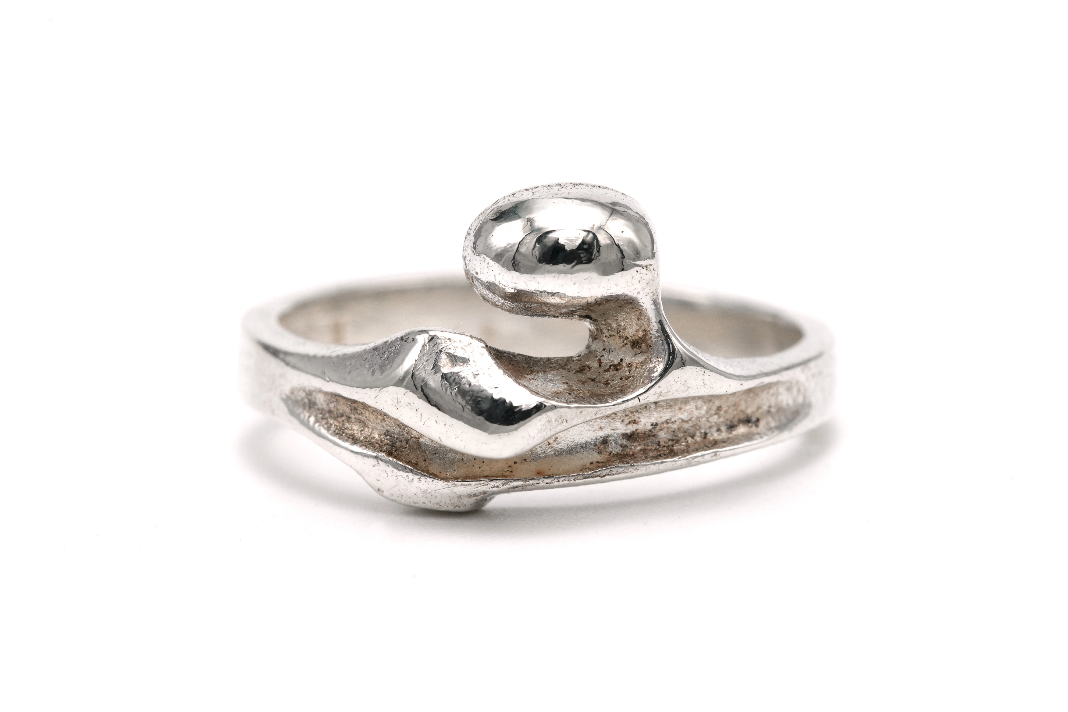 Bague Laponia années 70 en argent 925 - 1