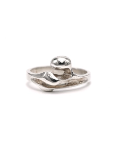 Bague Laponia années 70 en argent 925 - 1