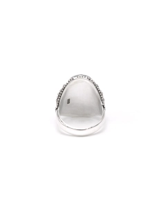 Bague contemporaine en argent 925 sertie d'une améthyste - 4