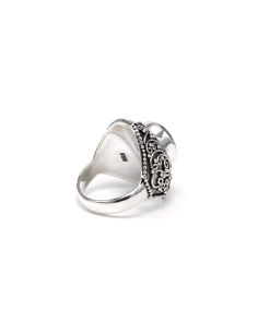 Bague contemporaine en argent 925 sertie d'une améthyste - 5