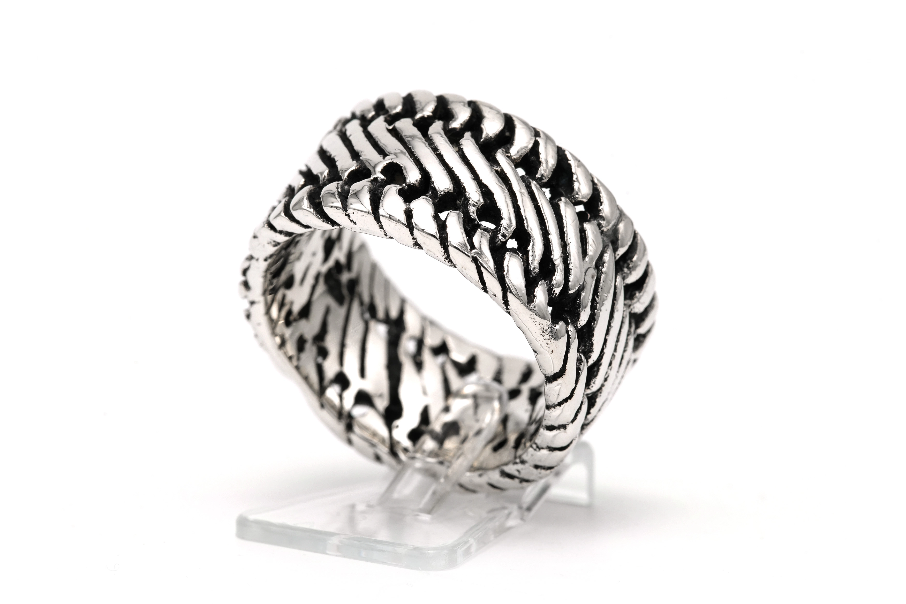 Bague contemporaine en argent 925 - 1
