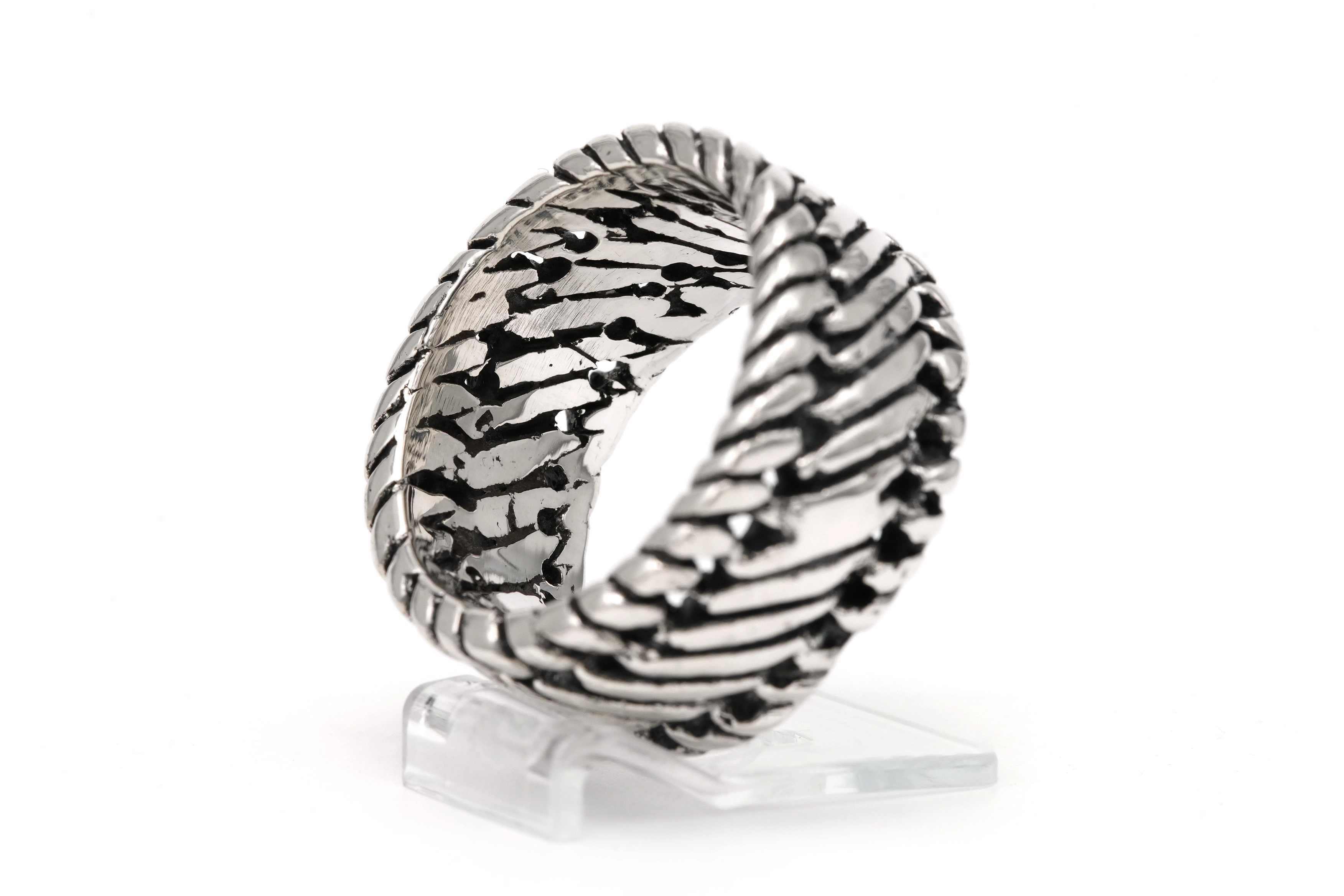 Bague contemporaine en argent 925 - 5