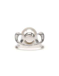 Bague contemporaine en argent 925 sertie d'une perle - 4