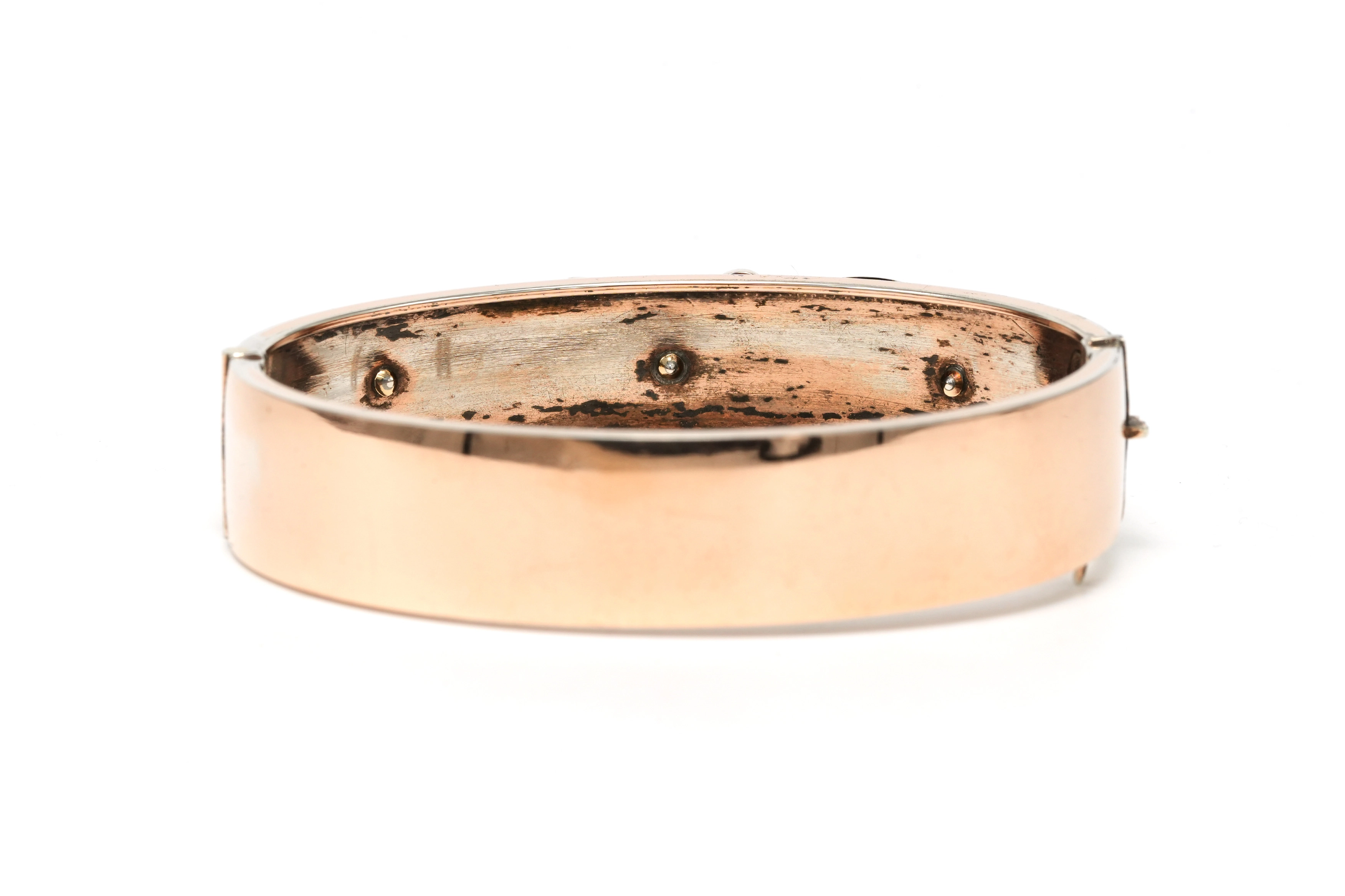 Bracelet Napoléon III en argent serti de perles et d'un rubis - 4