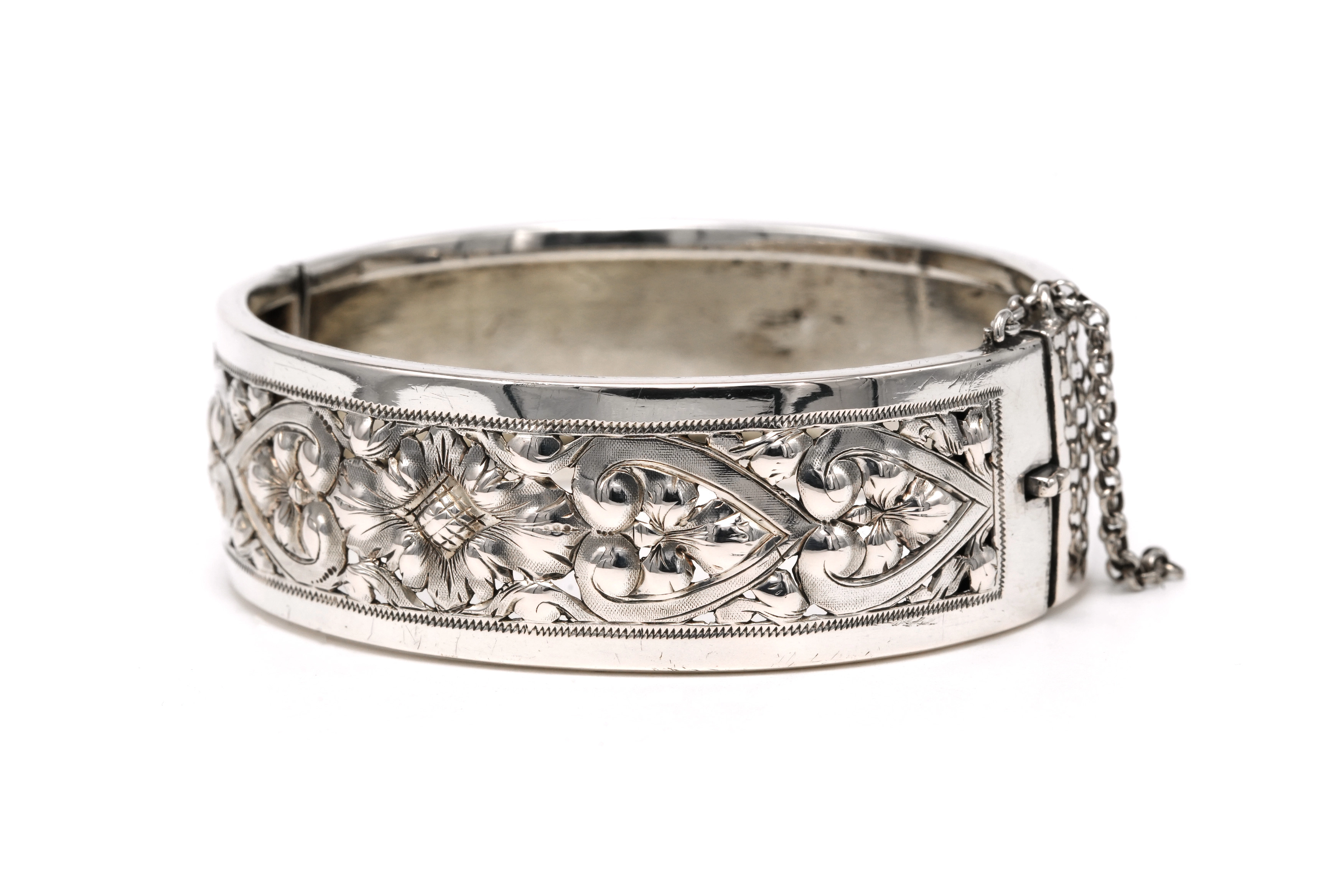 Bracelet Années 70 en argent - 2