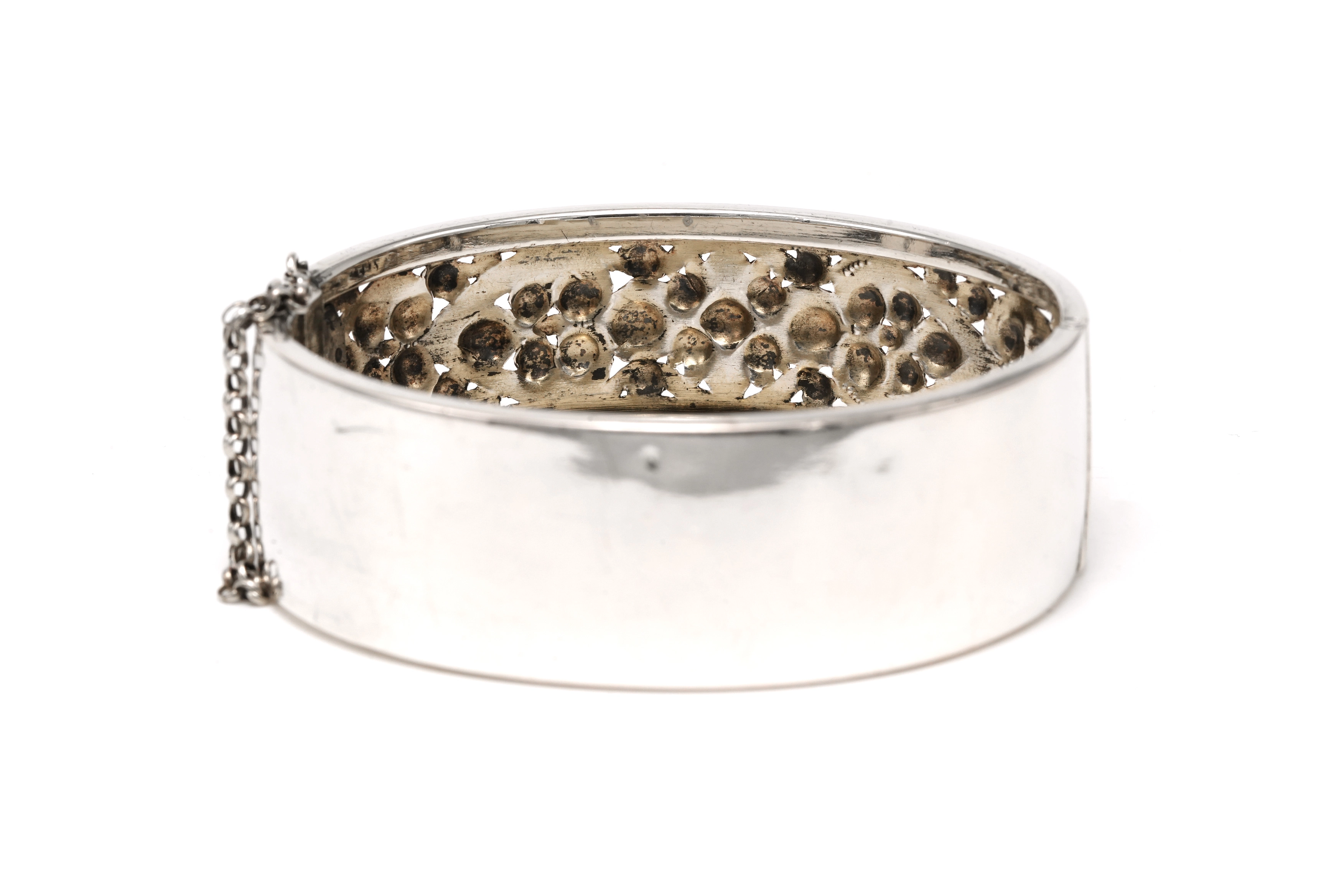 Bracelet Années 70 en argent - 4