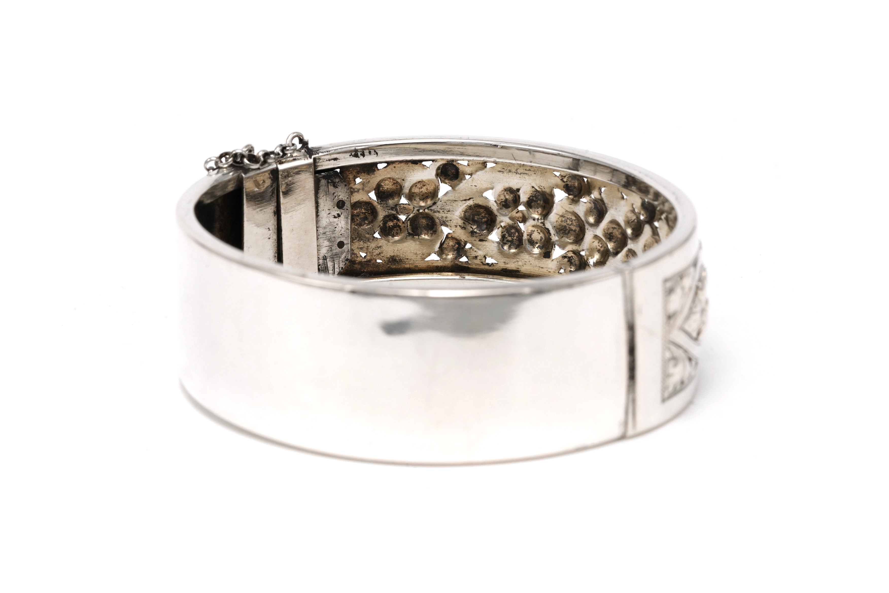 Bracelet Années 70 en argent - 5