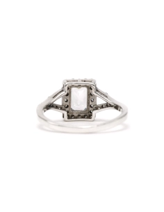 Bague contemporaine en argent 925 sertie de zirconiums - 2
