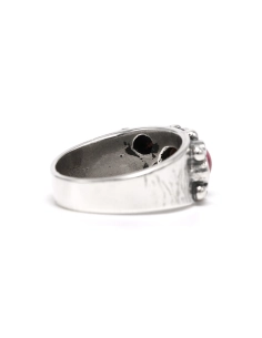 Bague Années 70 en argent 925 sertie d'une rhodochrosite - 5