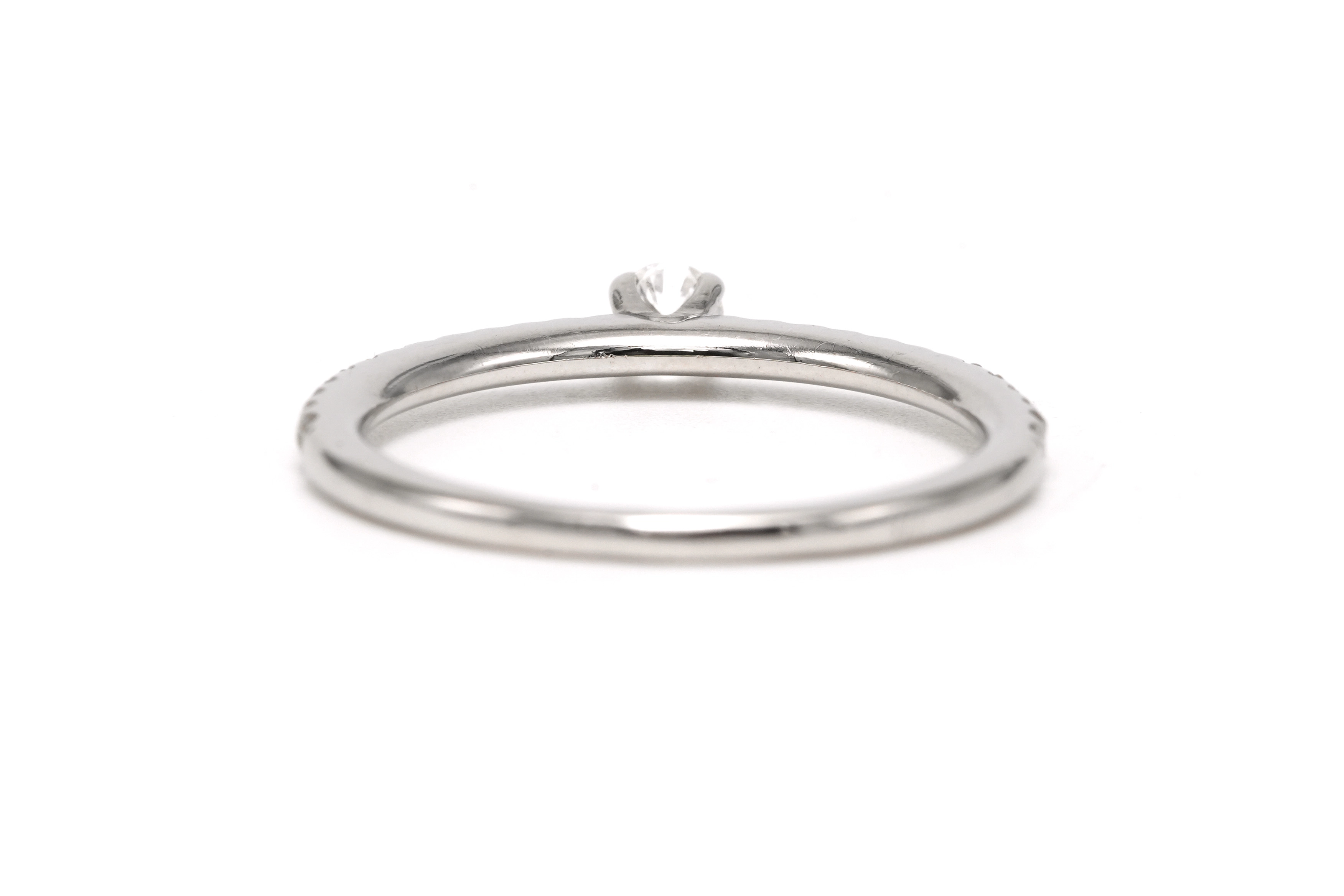 Bague contemporaine en or blanc 18 carats sertie de diamants taille "brillant" (+-0.31ct) - 4